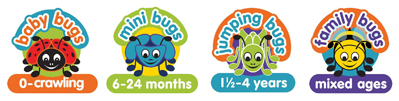 Image shows Music Bugs class logos